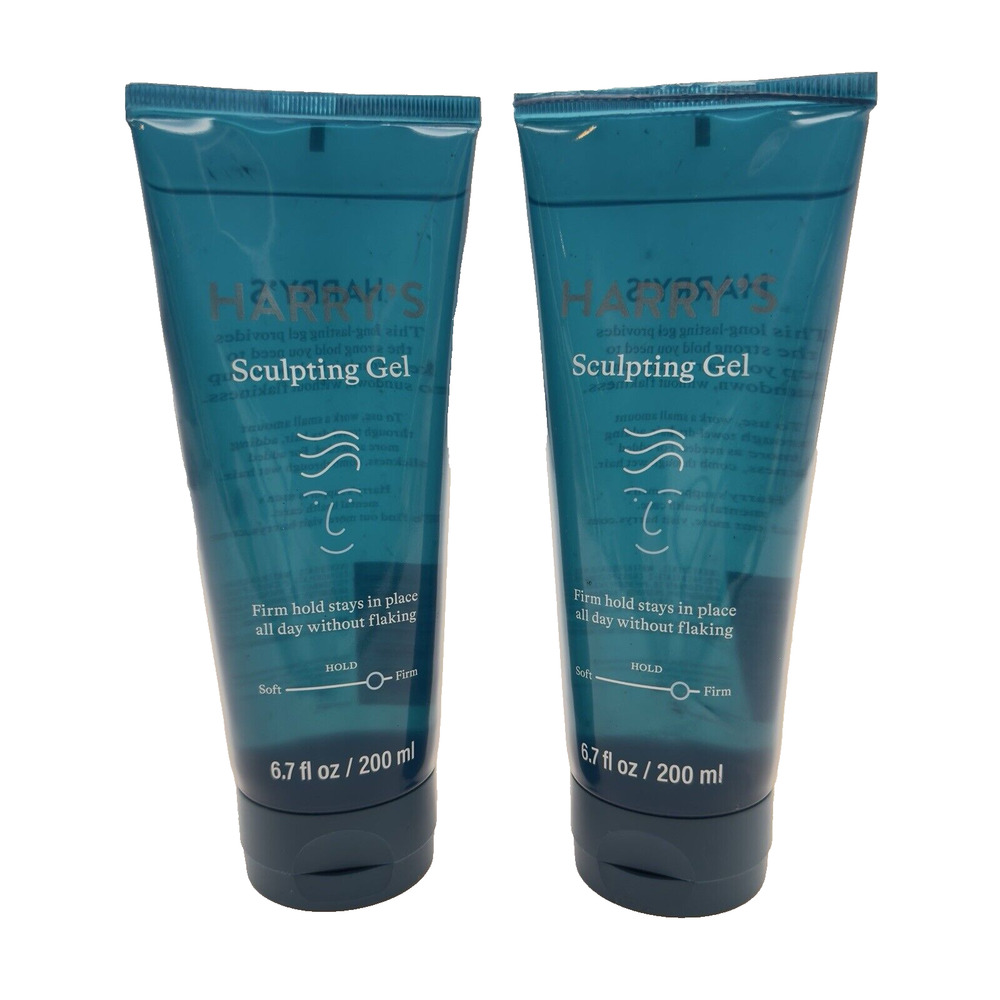 Harrys Sculpting Gel Firm Hold Polished Finish 6.7 fl oz/200 ml Lot Of 2